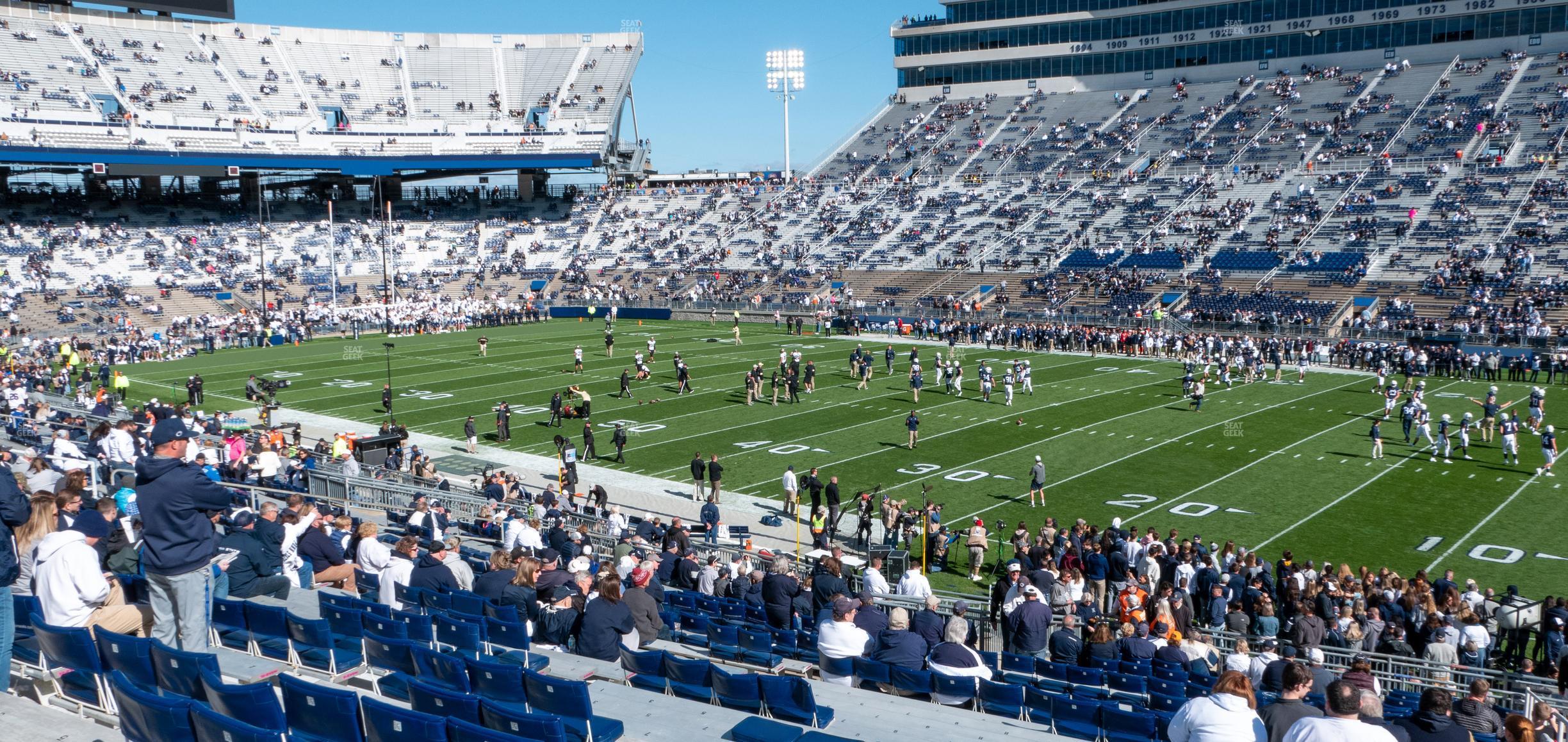 Seating view for Beaver Stadium Section West B