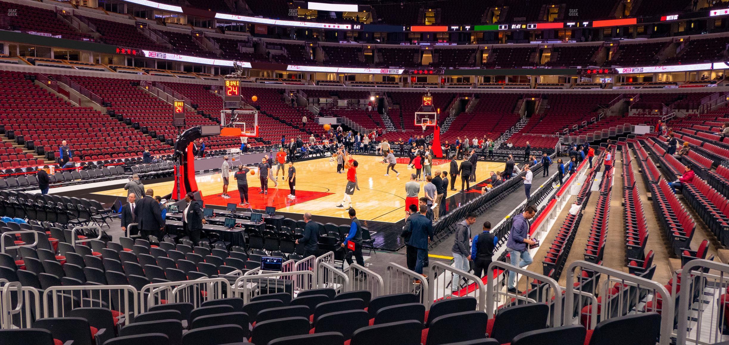 Seating view for United Center Section 115