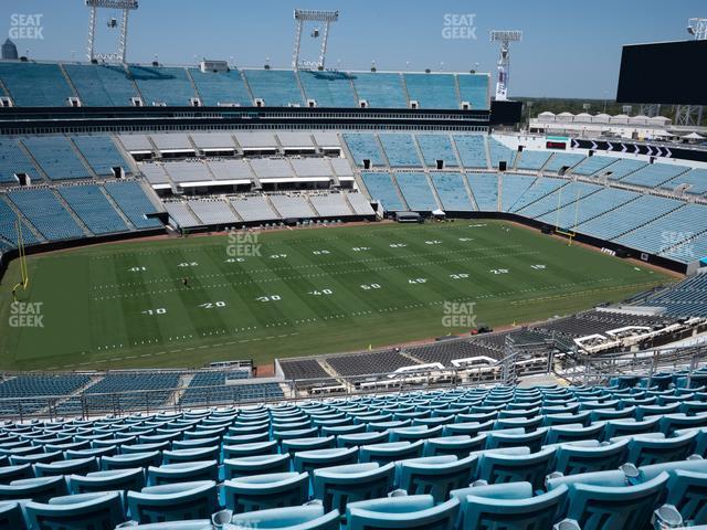 Seating view for EverBank Stadium Section 438