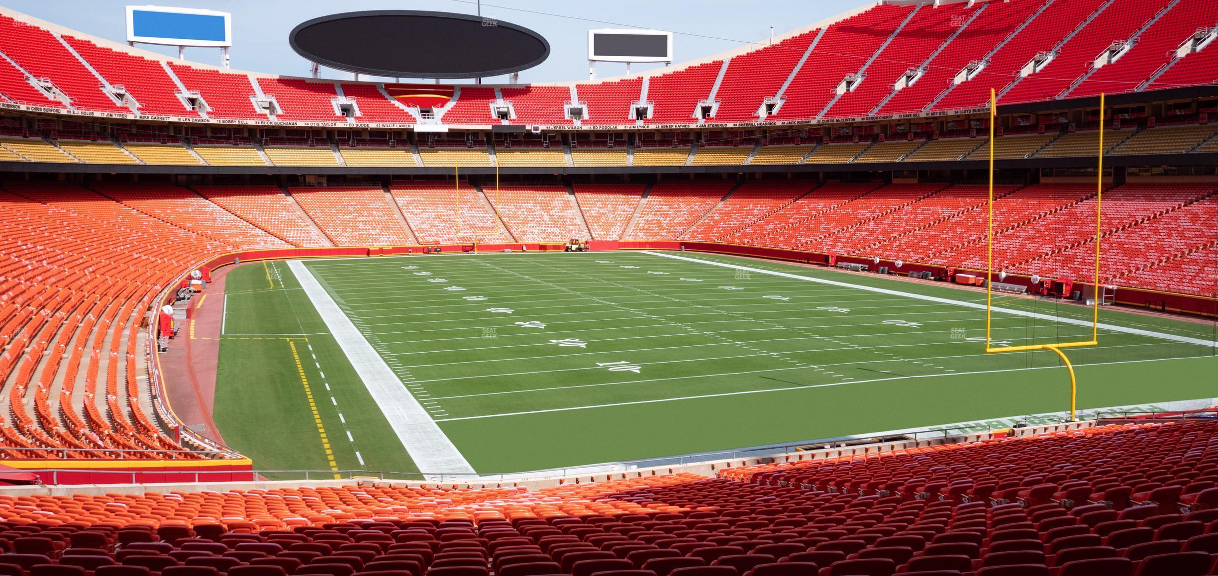 Seating view for GEHA Field at Arrowhead Stadium Section Ada 112