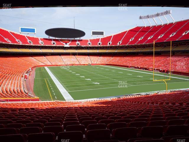 Seating view for GEHA Field at Arrowhead Stadium Section Ada 112