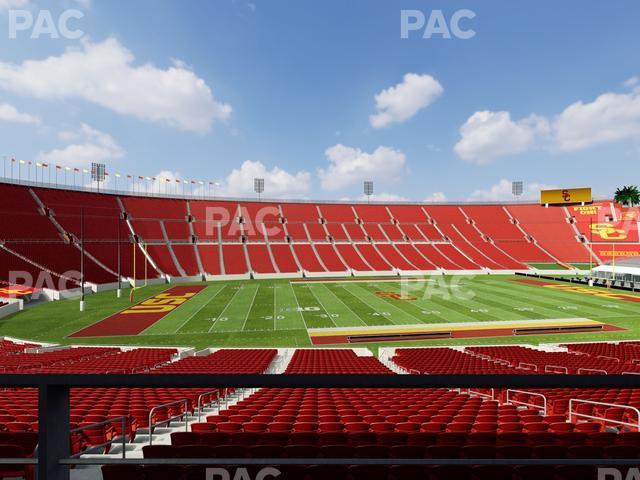 Seating view for Los Angeles Memorial Coliseum Section 108 A