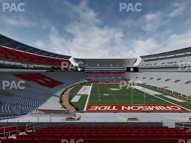 Seating view for Bryant Denny Stadium Section South Zone 7