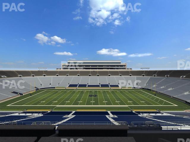 Seating view for Notre Dame Stadium Section 1842 Box 13