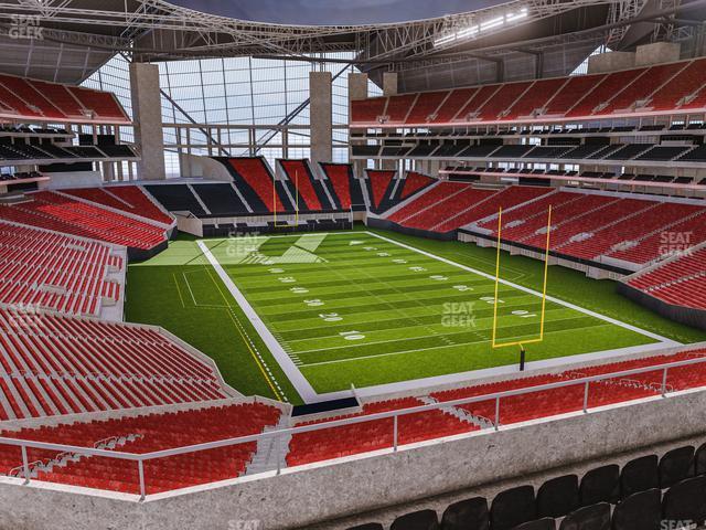 Seating view for Mercedes-Benz Stadium Section 227