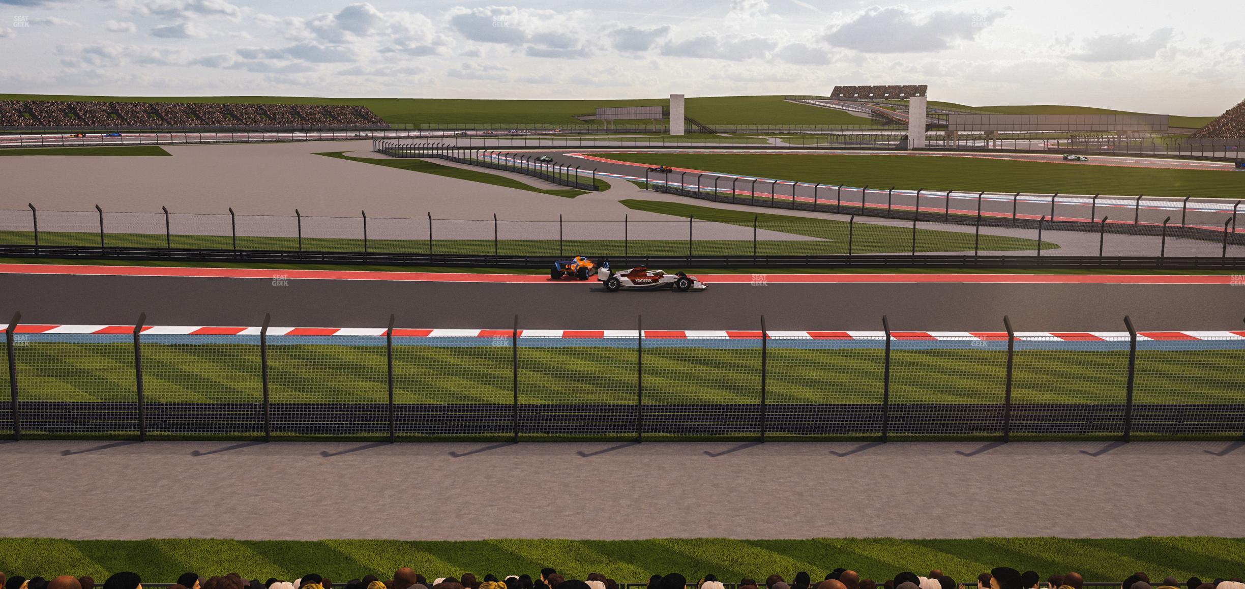 Seating view for Circuit of The Americas Section Turn 12 Bleachers 6