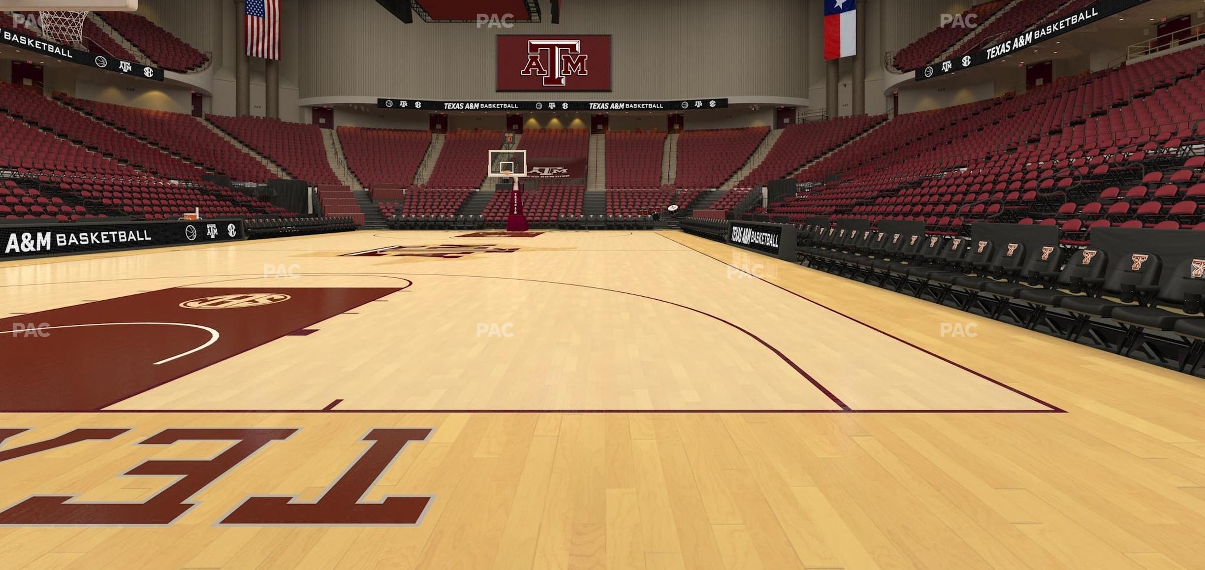 Seating view for Reed Arena Section Floor 5