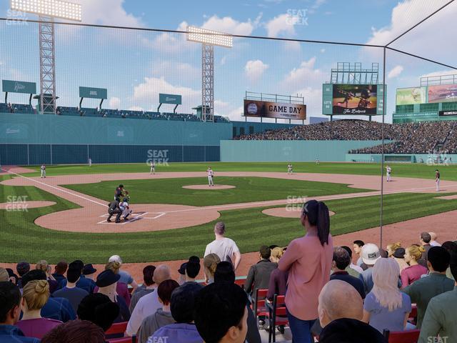 Seating view for Fenway Park Section Field Box 41