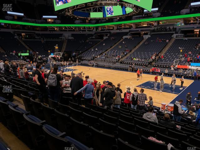 Seating view for Target Center Section 129