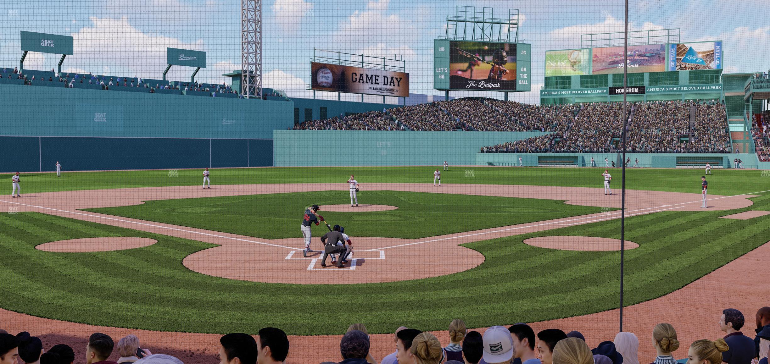 Seating view for Fenway Park Section Field Box 44