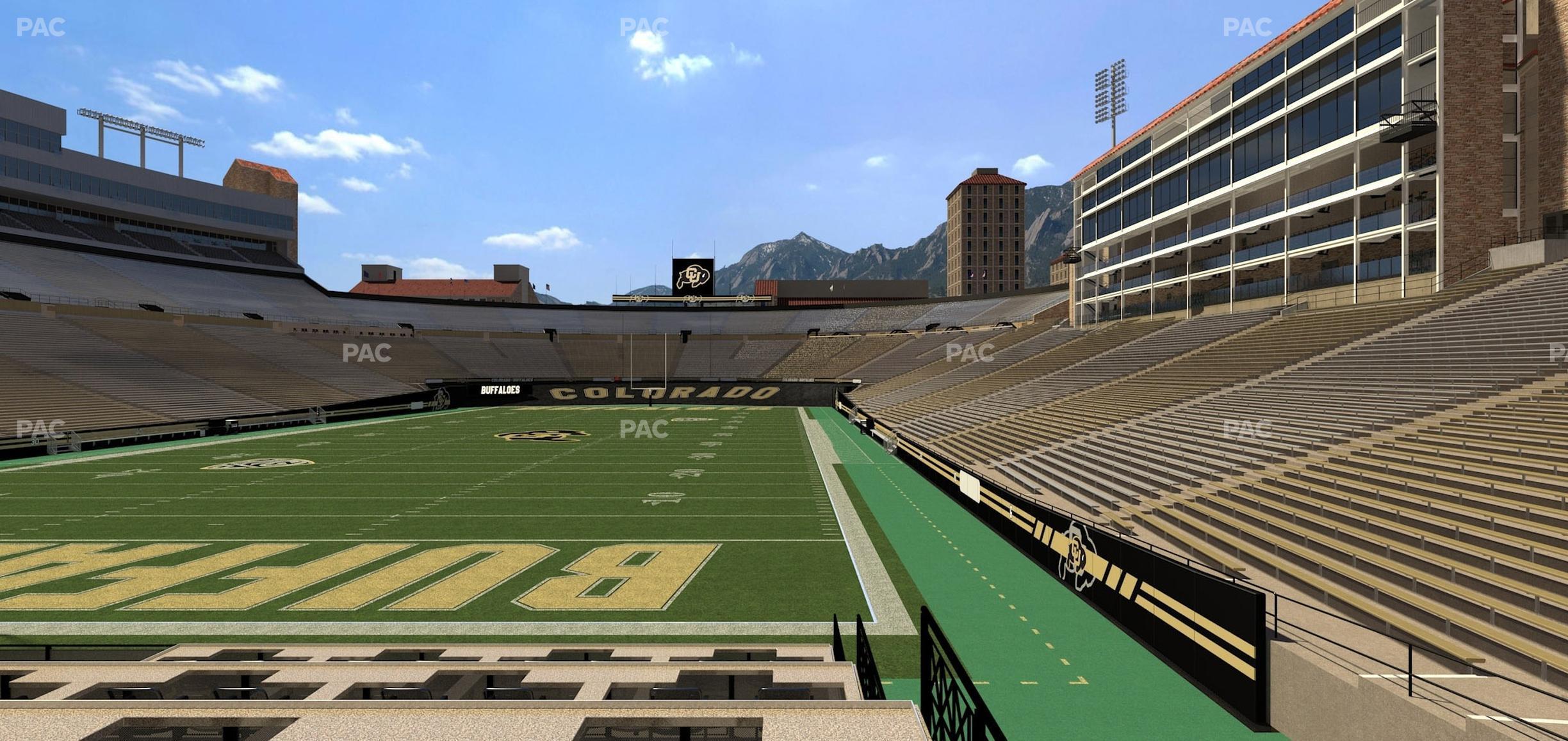 Seating view for Folsom Field Section Loge Box 175