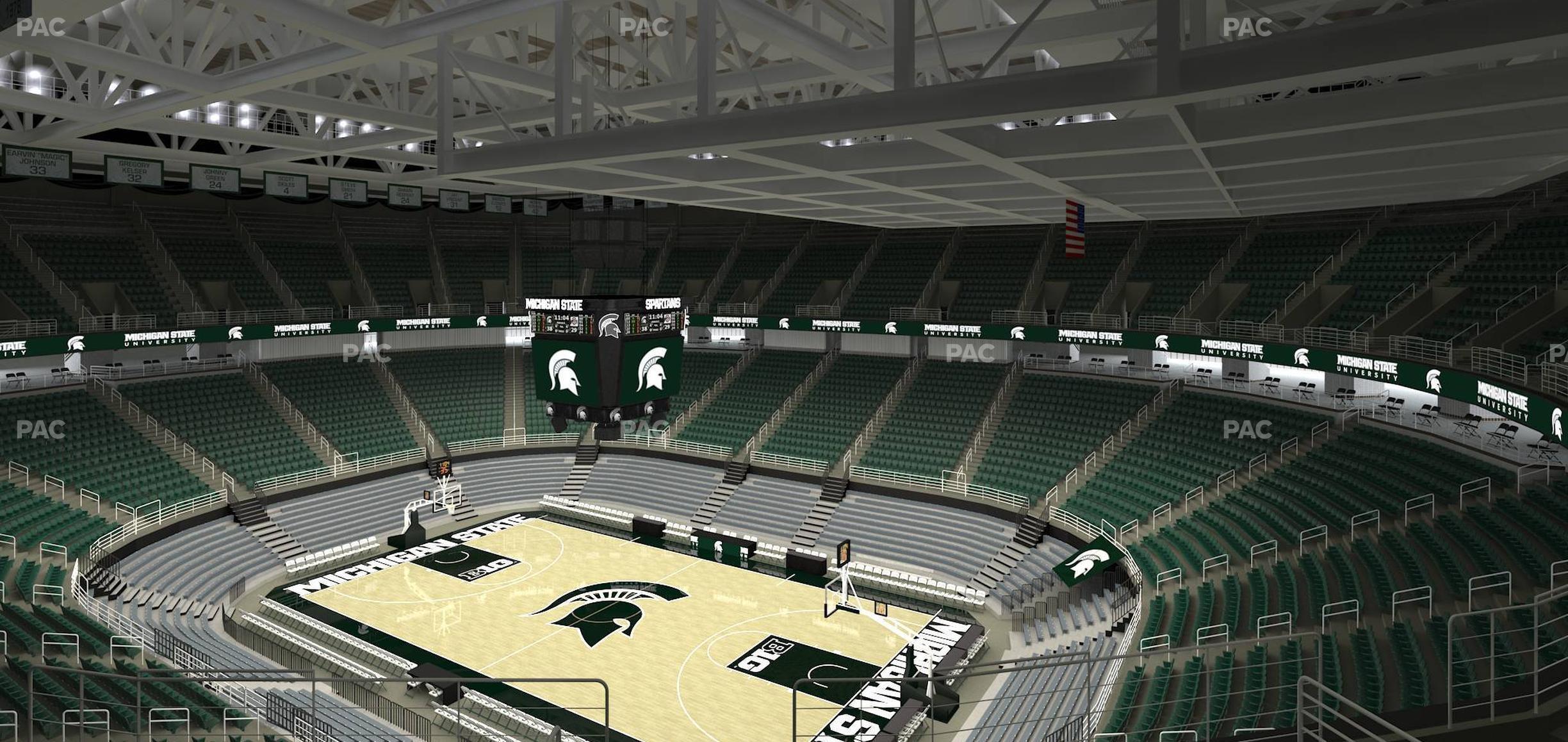 Seating view for Jack Breslin Student Events Center Section 223