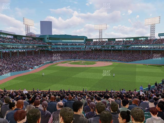 Seating view for Fenway Park Section Truly Terrace Barstools Bleacher 41