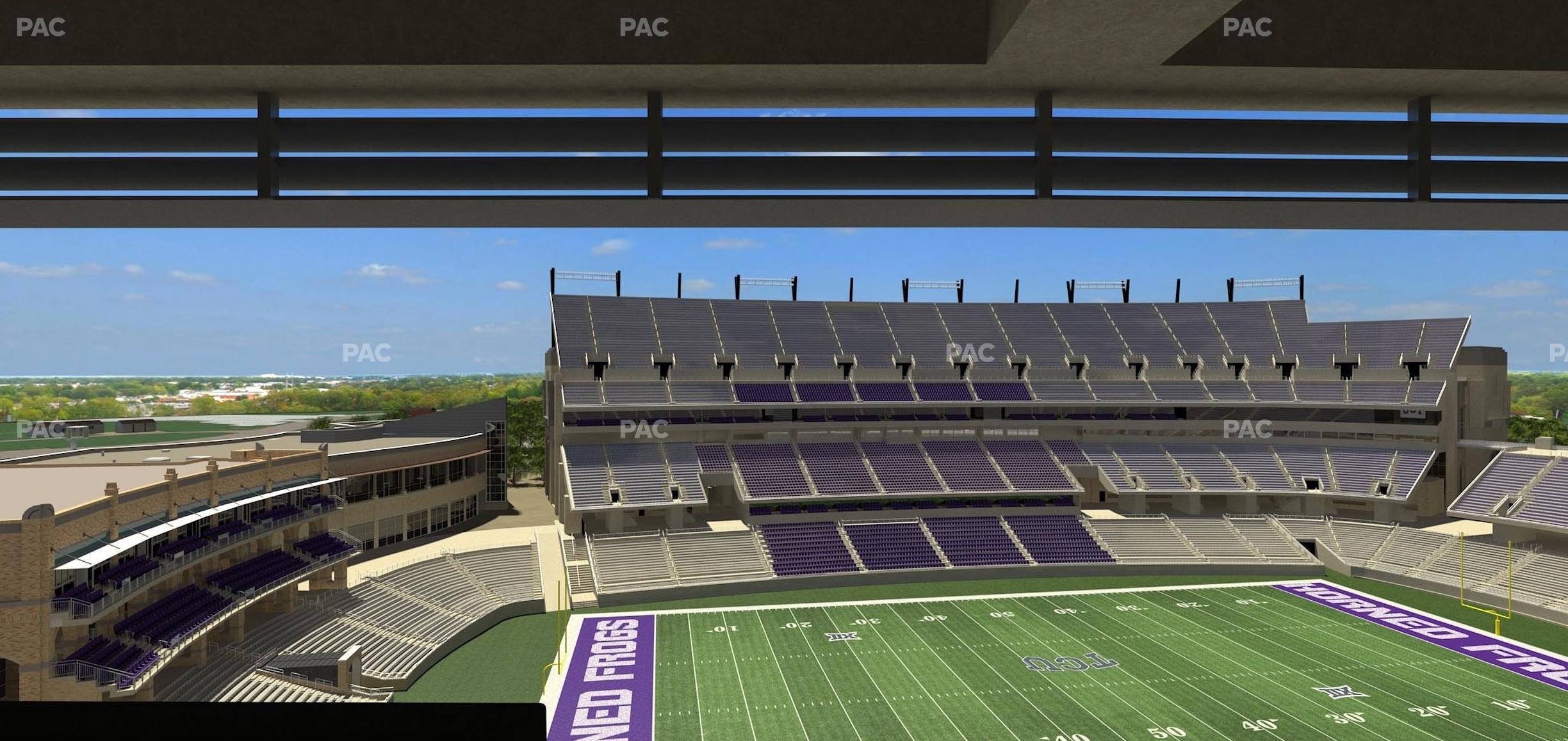 Seating view for Amon G. Carter Stadium Section Loge Box 335