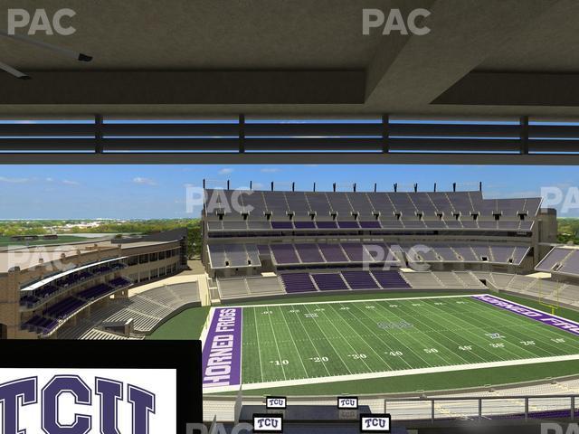 Seating view for Amon G. Carter Stadium Section Loge Box 335