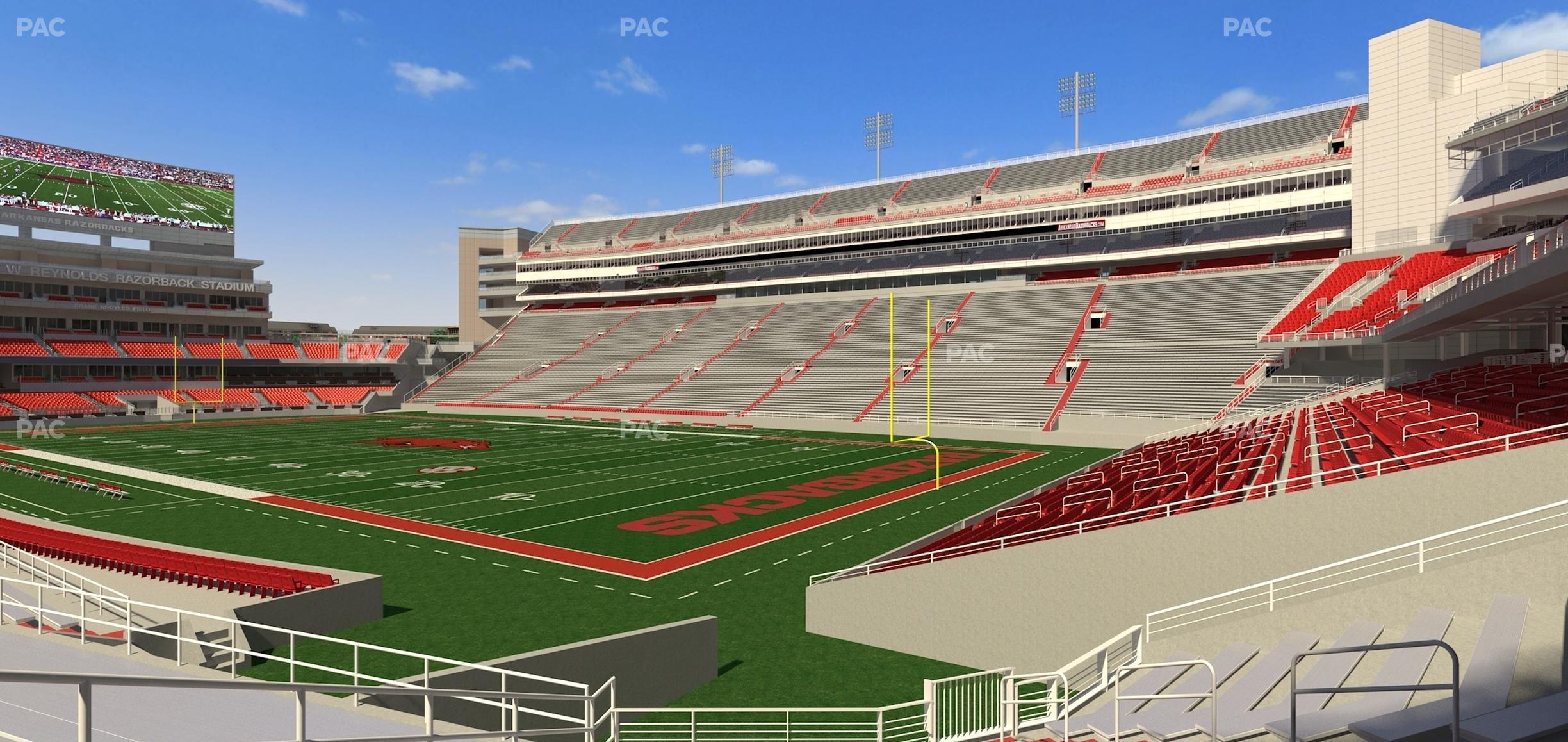 Seating view for Razorback Stadium Section 137