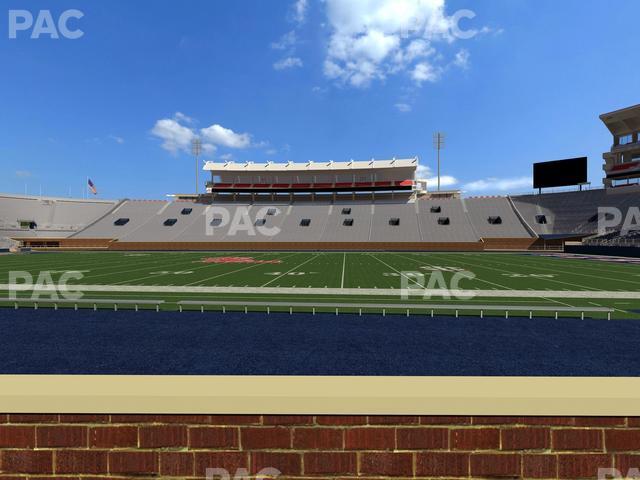 Seating view for Vaught Hemingway Stadium Section Chairback D