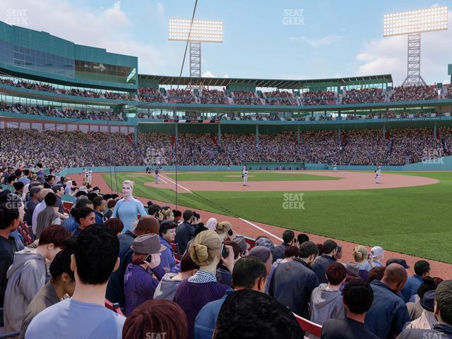 Seating view for Fenway Park Section Right Field Box 7