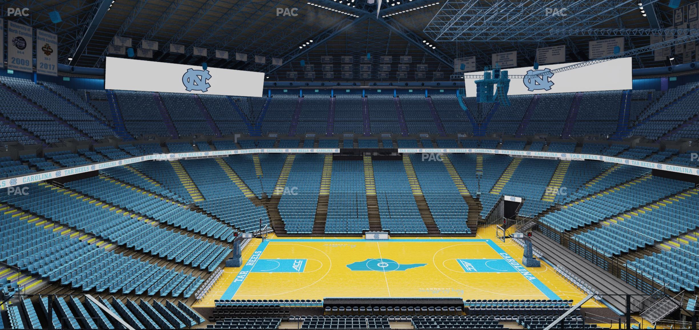 Seating view for Dean Smith Center Section 208