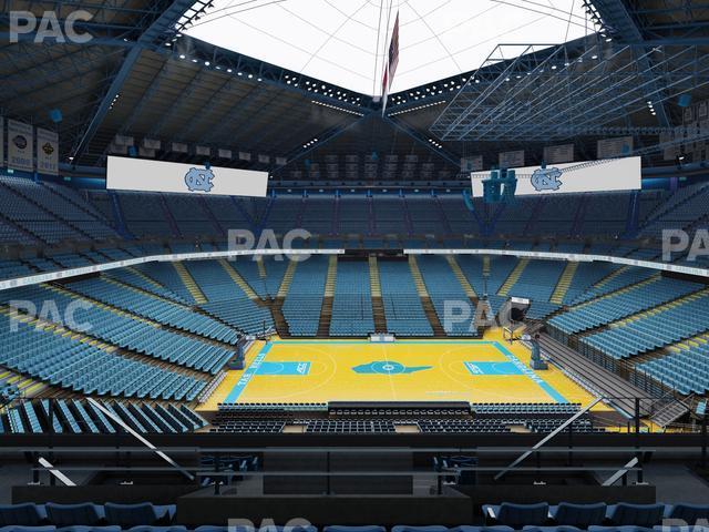 Seating view for Dean Smith Center Section 208