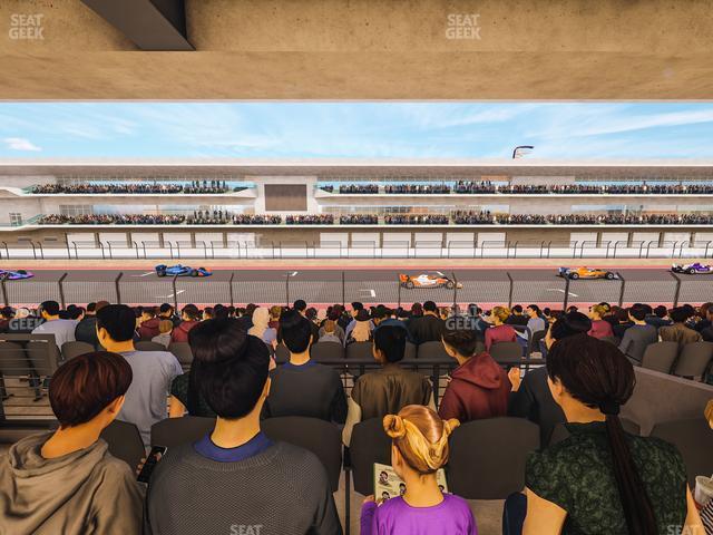 Seating view for Circuit of The Americas Section Main Grandstand Mezzanine 9 B