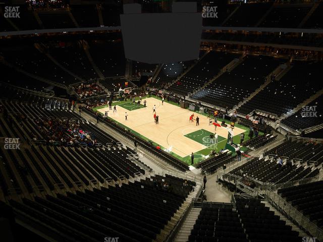 Seating view for Fiserv Forum Section 204