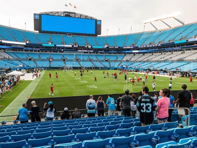 Seating view for Bank of America Stadium Section 123