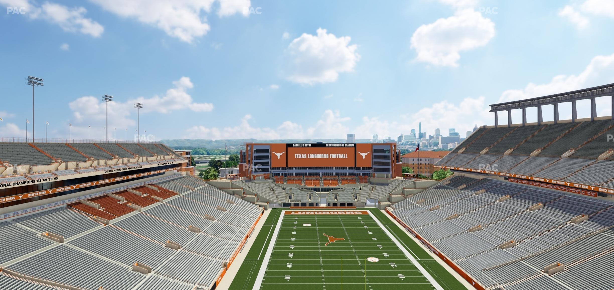 Seating view for Darrell K Royal - Texas Memorial Stadium Section 116