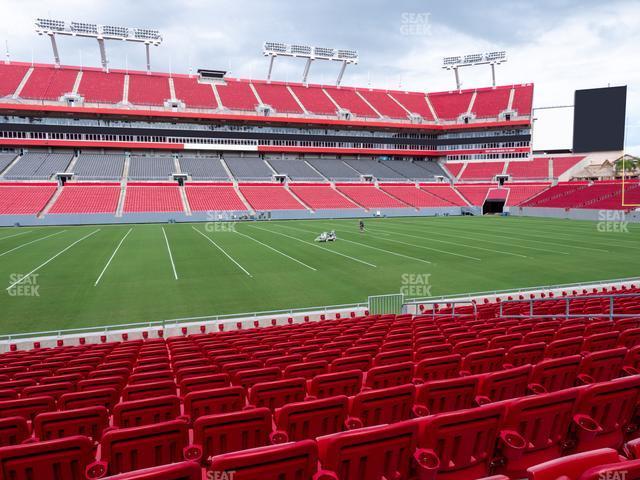 Seating view for Raymond James Stadium Section 135