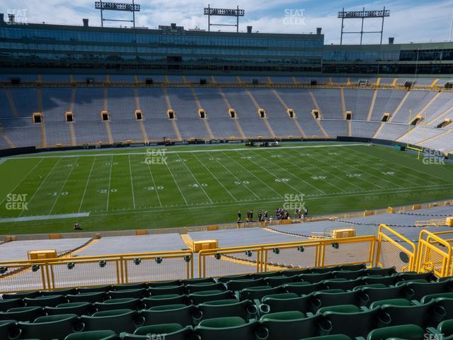 Seating view for Lambeau Field Section 423