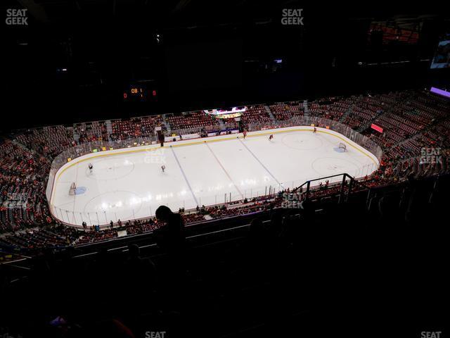 Seating view for Scotiabank Saddledome Section Press Level 7