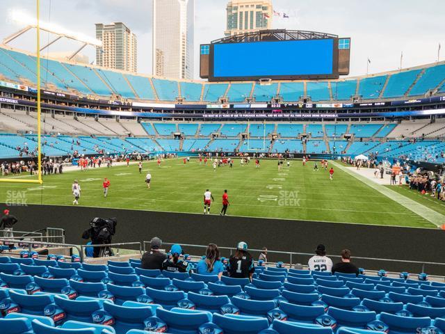 Seating view for Bank of America Stadium Section 140