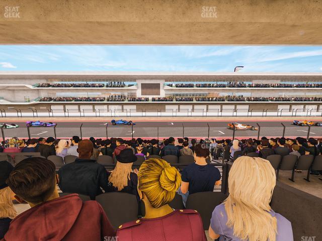 Seating view for Circuit of The Americas Section Main Grandstand Mezzanine 8 B