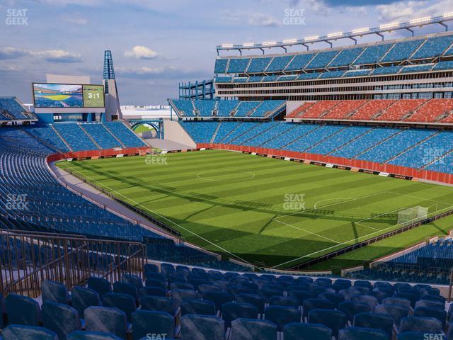 Seating view for Gillette Stadium Section 225