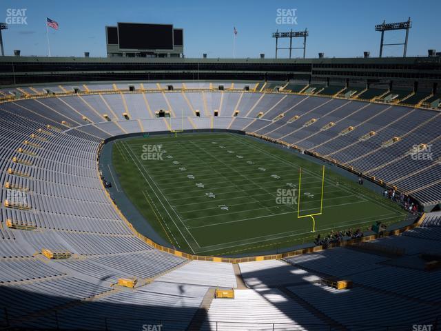 Seating view for Lambeau Field Section 642 S