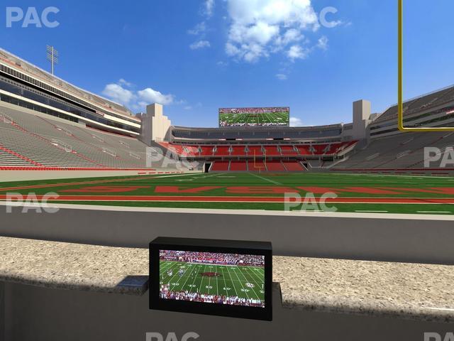 Seating view for Razorback Stadium Section Loge 14