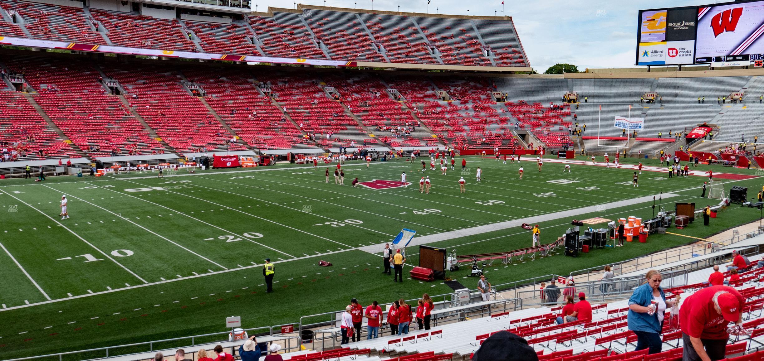 Seating view for Camp Randall Stadium Section W