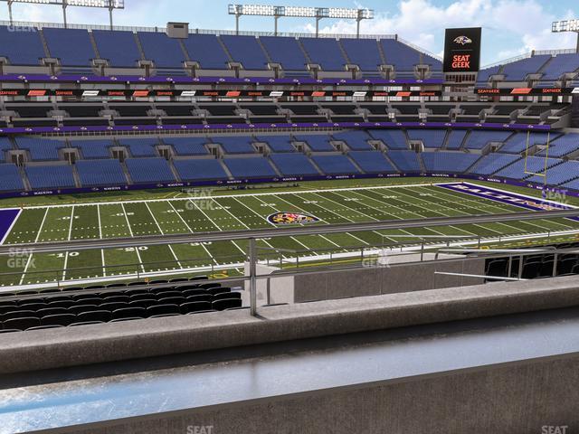 Seating view for M&T Bank Stadium Section Suite 323