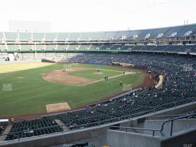 Seating view for Oakland Coliseum Section 227