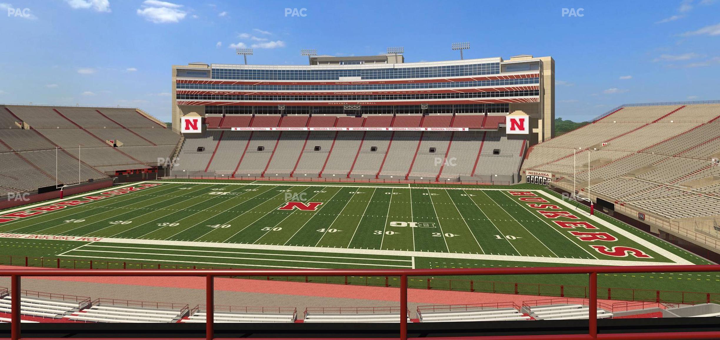 Seating view for Memorial Stadium Nebraska Section 204