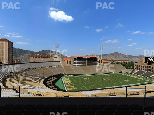 Seating view for Folsom Field Section 555