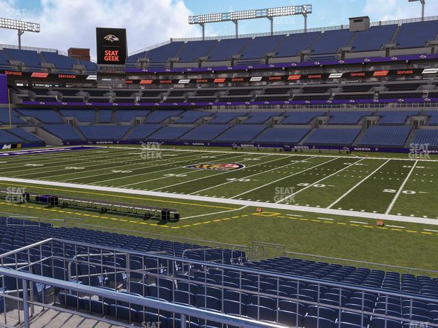 Seating view for M&T Bank Stadium Section 151