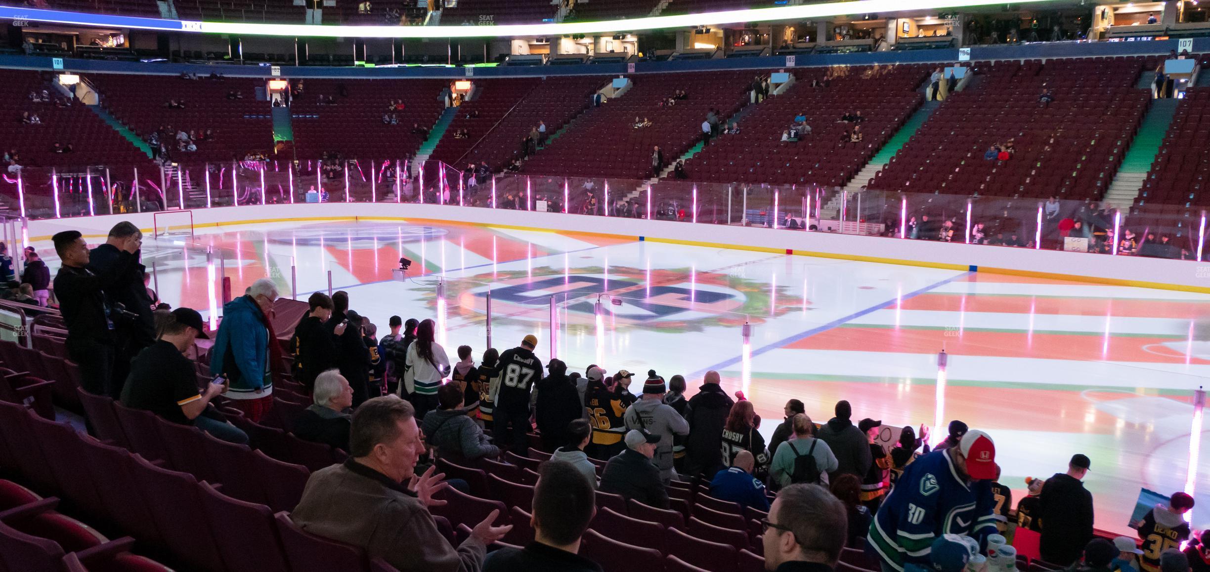 Seating view for Rogers Arena Section 116