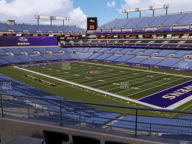 Seating view for M&T Bank Stadium Section 220