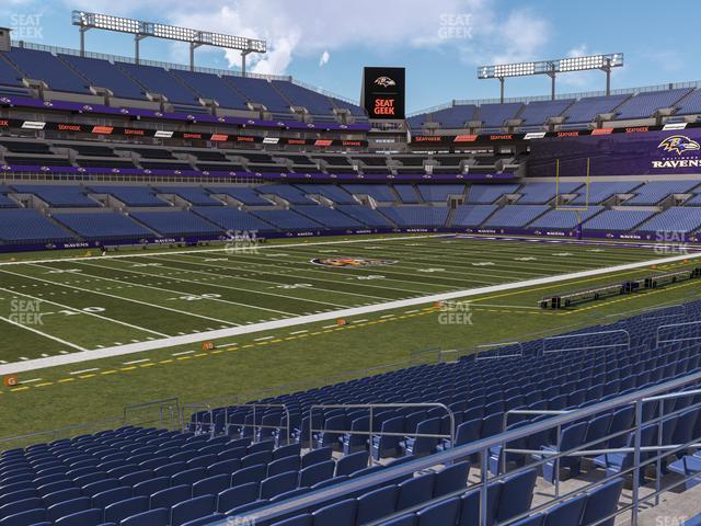 Seating view for M&T Bank Stadium Section 105