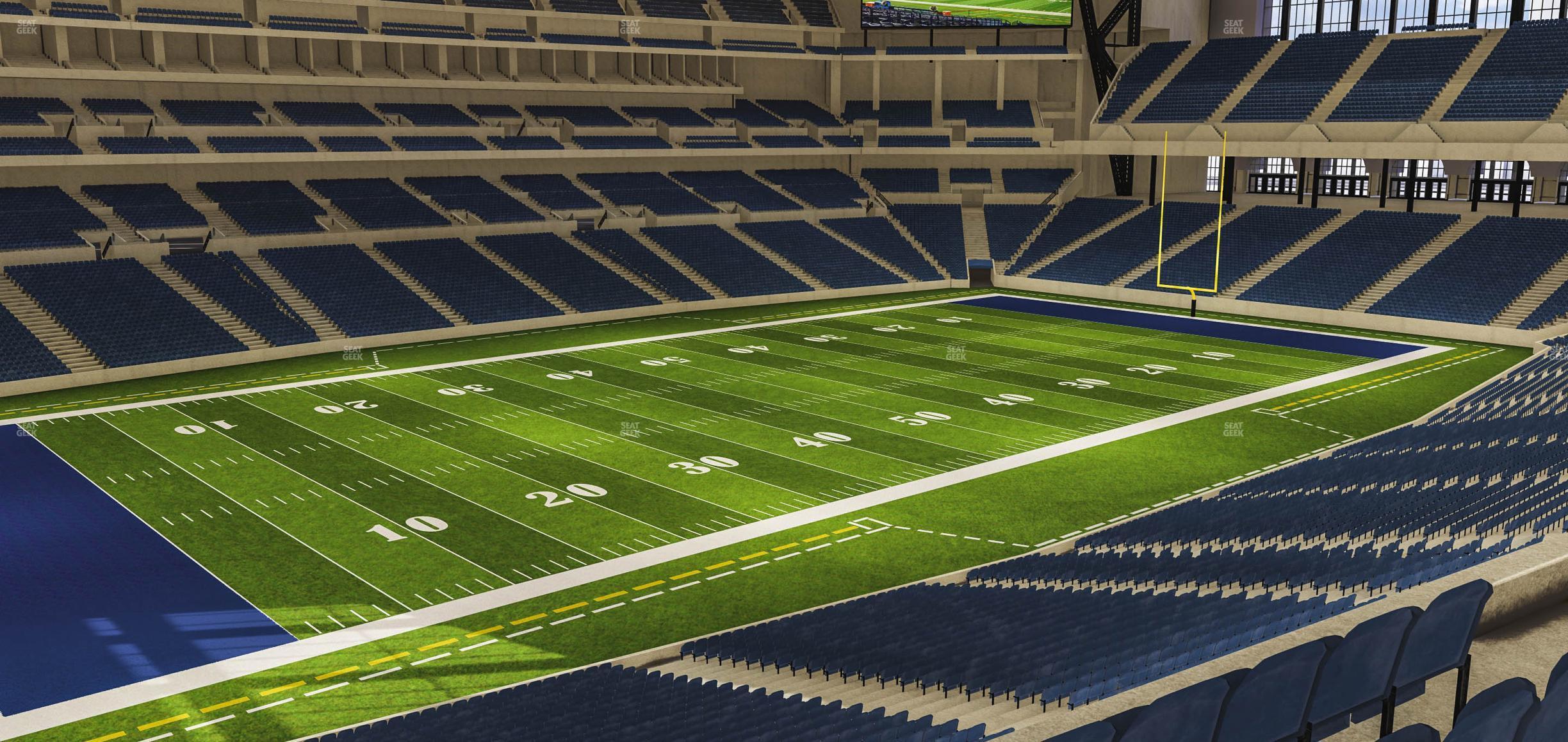 Seating view for Lucas Oil Stadium Section 318