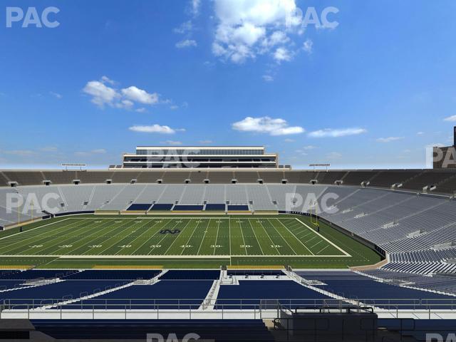 Seating view for Notre Dame Stadium Section 1842 Box 9