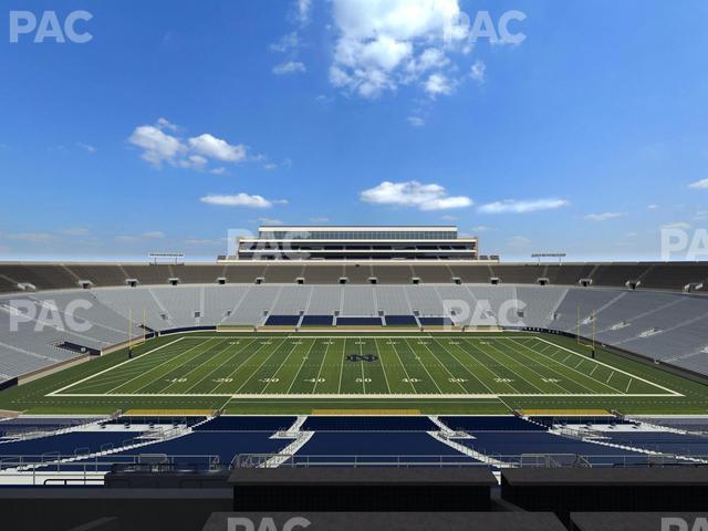 Seating view for Notre Dame Stadium Section 1842 Box 14