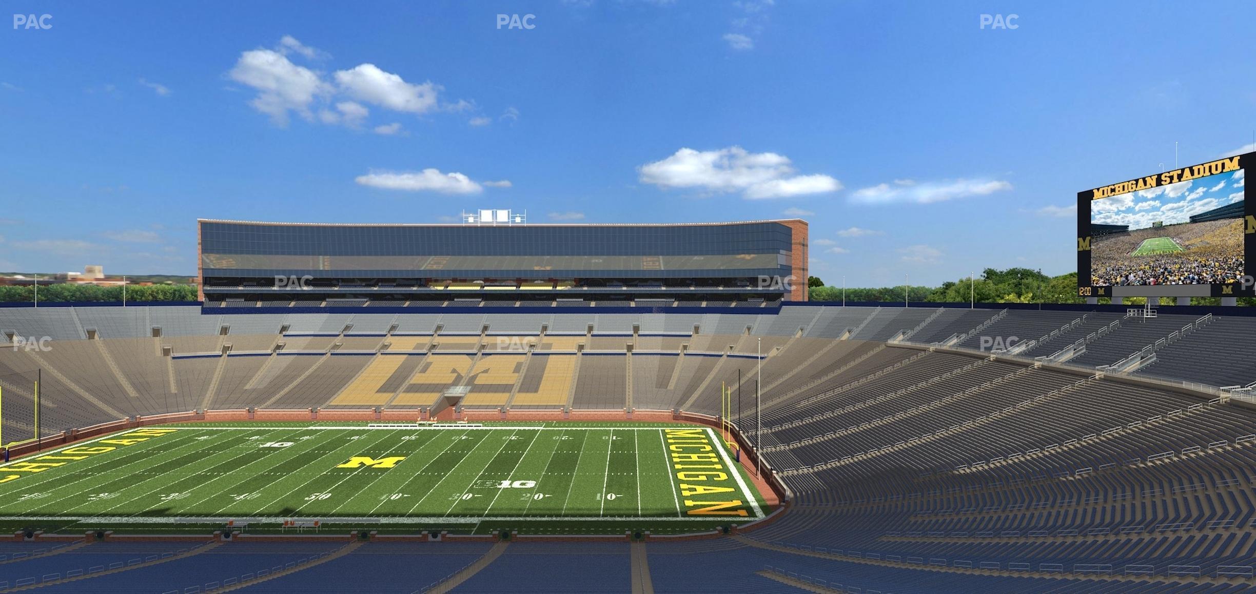 Seating view for Michigan Stadium Section 20