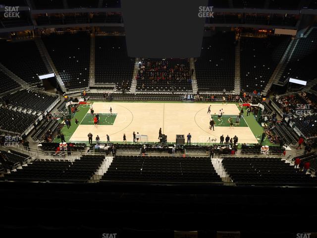 Seating view for Fiserv Forum Section 222